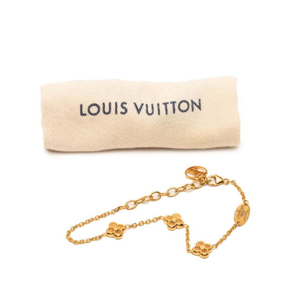 LOUIS VUITTON Gold Monogram Charm Bracelet - Picture 7 of 7